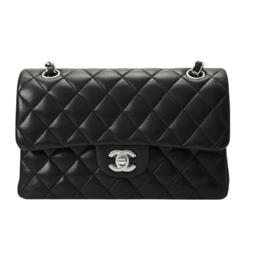 シャネル マトラッセ クラシックスモールハンドバッグ 23cm ブラック A01113 ラムスキン レディース バッグ 【中古】【bag】