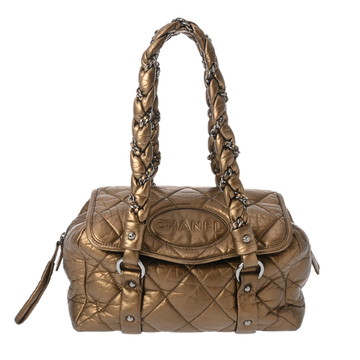 シャネル マトラッセ チェーンボストンバッグ ゴールド ラムスキン レディース バッグ 【中古】【bag】