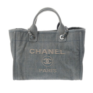シャネル ドーヴィル ショッピングトート ネイビー AS3257 デニム レディース バッグ 【中古】【bag】
