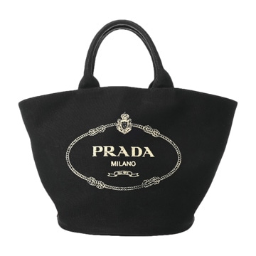 プラダ カナパトート ブラック 1BG163 キャンバス レディース バッグ 【中古】【bag】