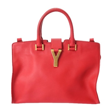 サンローラン プチカバス レッド 311210 カーフ レディース バッグ 【中古】【bag】