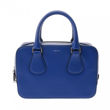 バリー 2WAY ミニボストンバッグ ハンドバッグ ブルー レザー レディース バッグ 【中古】【bag】