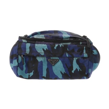 プラダ カモフラージュ ブルー VA0768 ナイロン ユニセックス バッグ 【中古】【bag】