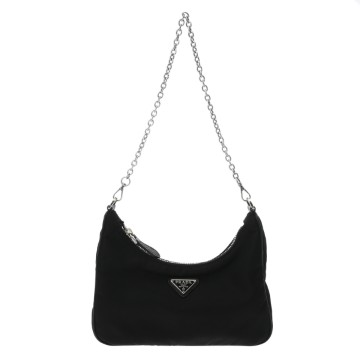 プラダ Re-Edition 2005 ブラック 1BH204 ナイロン レディース バッグ 【中古】【bag】