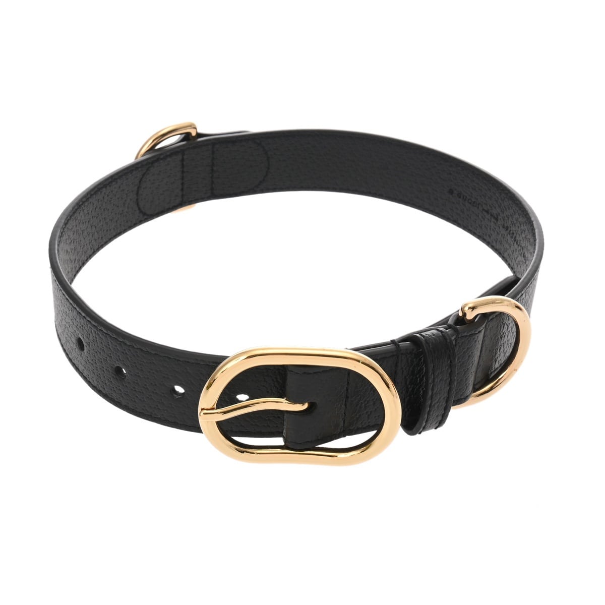 グッチ ラージ/エクストララージ ペット カラー 犬用首輪 ブラック 695256 キャンバス/レザー ユニセックス 【中古】【other】