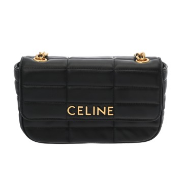 セリーヌ チェーンショルダー ブラック 111273EYD.38NO カーフ レディース バッグ 【新品】【bag】