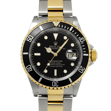 ロレックス サブマリーナ デイト 16613 ブラック メンズ 時計 【中古】【wristwatch】