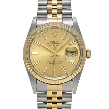 ロレックス デイトジャスト 36 16233 シャンパン メンズ 時計 【中古】【wristwatch】