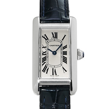 カルティエ タンク アメリカン SM WSTA0016 シルバー レディース 時計 【中古】【wristwatch】
