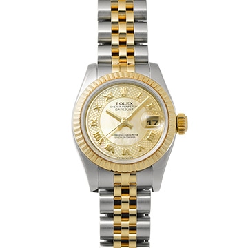 ロレックス レディ デイトジャスト 26 179173NRD イエローシェル レディース 時計 【中古】【wristwatch】