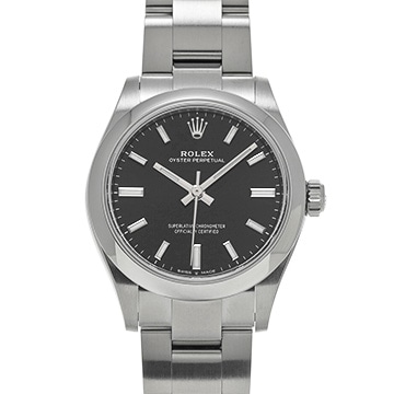 ロレックス オイスターパーペチュアル 31 277200 ブライトブラック ユニセックス 時計 【中古】【wristwatch】