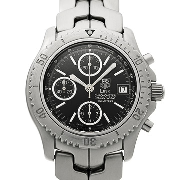 タグ ホイヤー リンク クロノグラフ CT5111.BA0550 ブラック メンズ 時計 【中古】【wristwatch】