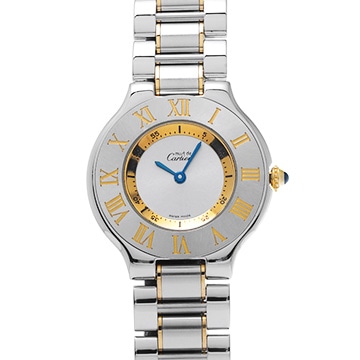 カルティエ マスト 21 ヴァンティアン W10072R6 シルバー メンズ 時計 【中古】【wristwatch】