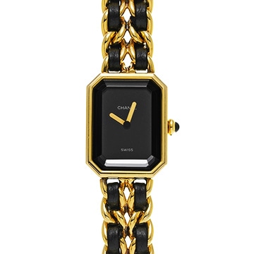 シャネル プルミエール S H0001 ブラック レディース 時計 【中古】【wristwatch】