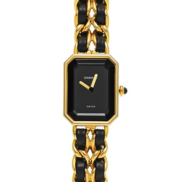 シャネル プルミエール S H0001 ブラック レディース 時計 【中古】【wristwatch】