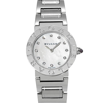 ブルガリ ブルガリブルガリ BBL26S ホワイトシェル/ダイヤモンド レディース 時計 【中古】【wristwatch】