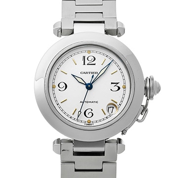 カルティエ パシャC W31015M7 ホワイト ユニセックス 時計 【中古】【wristwatch】