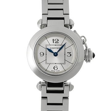 カルティエ ミスパシャ W3140007 シルバー レディース 時計 【中古】【wristwatch】