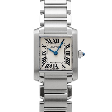 カルティエ タンクフランセーズ SM W51008Q3 シルバー レディース 時計 【中古】【wristwatch】