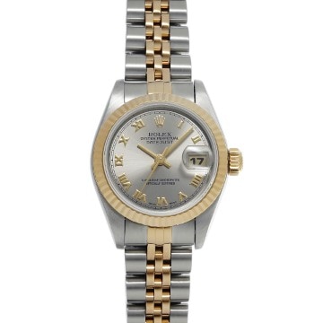 ロレックス デイトジャスト 69173 グレー レディース 時計 【中古】【wristwatch】