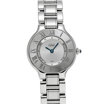 カルティエ マスト ドゥ カルティエ 21 ヴァンティアン W10109T2 シルバー レディース 時計 【中古】【wristwatch】