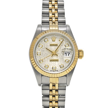 ロレックス デイトジャスト 69173G シルバーコンピュータ/ダイヤモンド レディース 時計 【中古】【wristwatch】