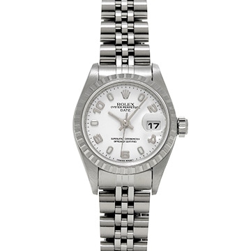 ロレックス オイスターパーペチュアル デイト 79240 ホワイト レディース 時計 【中古】【wristwatch】