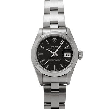 ロレックス オイスター パーペチュアル デイト 79160 ブラック レディース 時計 【中古】【wristwatch】