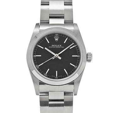 ロレックス オイスターパーペチュアル 77080 ブラック ユニセックス 時計 【中古】【wristwatch】