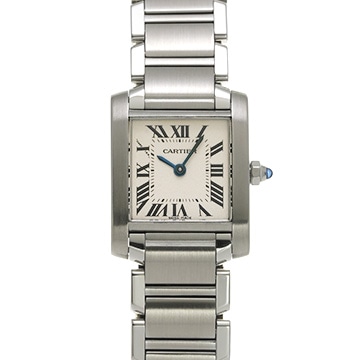 カルティエ タンクフランセーズ SM　 W51008Q3 シルバー レディース 時計 【中古】【wristwatch】