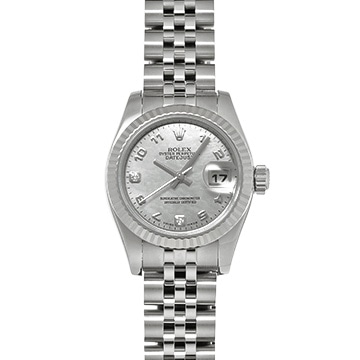 ロレックス デイトジャスト 26 179174DN ホワイトシェル/ダイヤモンド レディース 時計 【中古】【wristwatch】