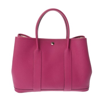 エルメス ガーデンパーティ PM ローズパープル ヴァッシュカントリー レディース バッグ 【中古】【bag】