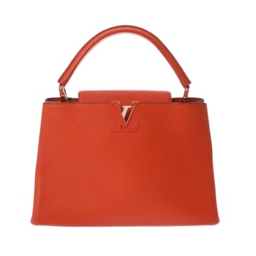 ルイ ヴィトン カプシーヌ MM オレンジ トリヨンレザー レディース バッグ 【中古】【bag】