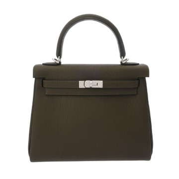 エルメス ケリー25 内縫い ヴェールロデン トゴ レディース バッグ 【新品】【bag】