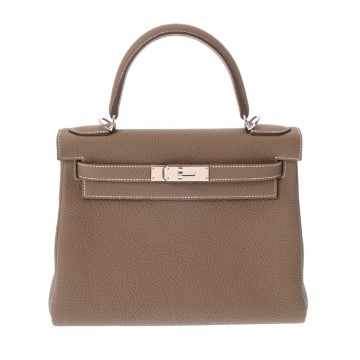 エルメス ケリー 28 内縫い 2WAY ブラック トゴ レディース バッグ 【中古】【bag】