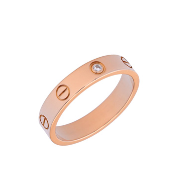 カルティエ ミニラブリング #54 1PD ピンク K18ピンクゴールド PG レディース ジュエリー 【中古】【jewelry】