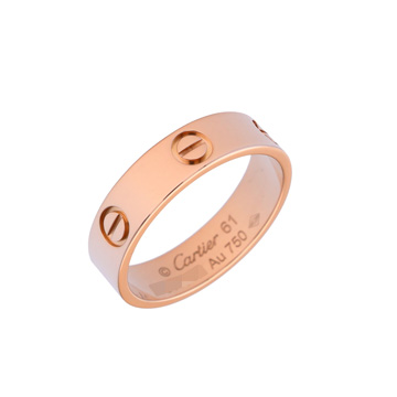 カルティエ ラブリング #61 ピンク K18ピンクゴールド PG レディース ジュエリー 【中古】【jewelry】