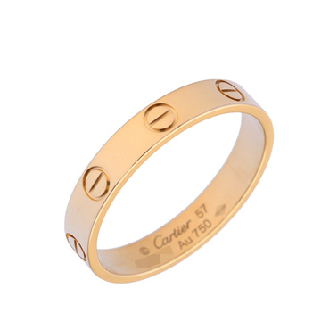 カルティエ ミニラブリング #57 イエロー K18イエローゴールド YG レディース ジュエリー 【中古】【jewelry】