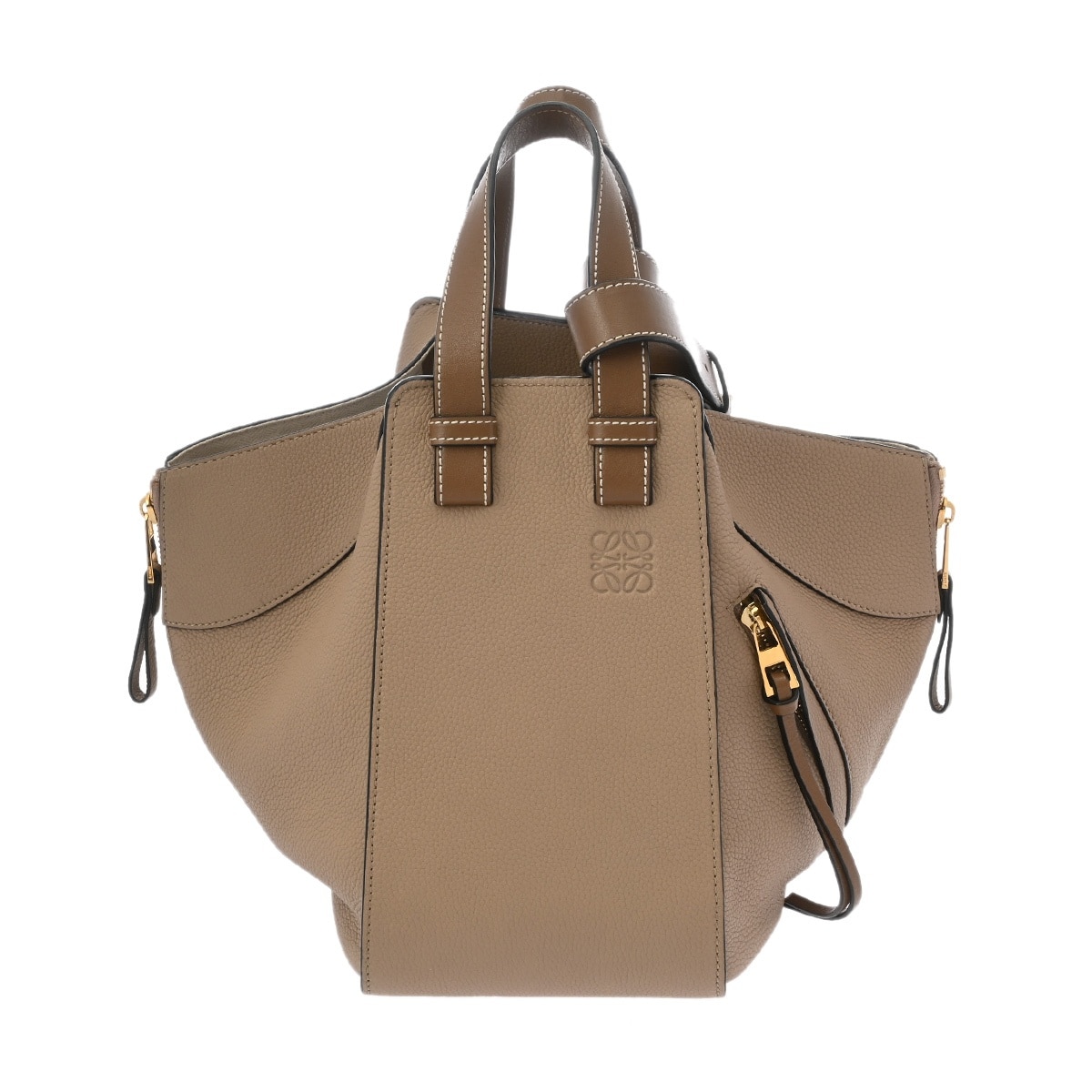 ロエベ ハンモックバッグ スモール サンド A538S35X51 ソフトグレインドカーフ レディース バッグ 【中古】【bag】