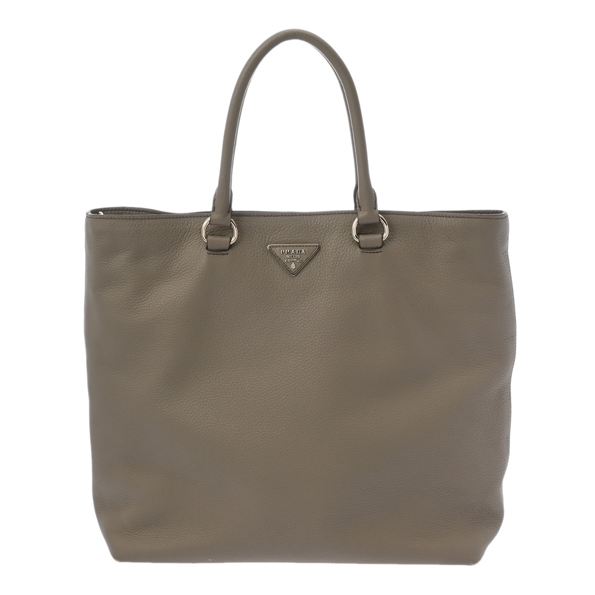 プラダ 2WAY トートバッグ グレー BN1713 レザー レディース バッグ 【中古】【bag】