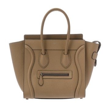 セリーヌ ラゲージ マイクロ デューン 189793DRU.03UN ドラムドカーフ レディース バッグ 【中古】【bag】