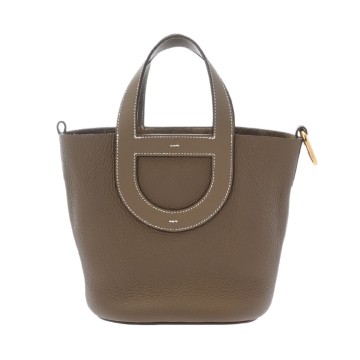 エルメス インザループ 18 エトゥープ トリヨンクレマンス/ヴォースイフト レディース バッグ 【中古】【bag】