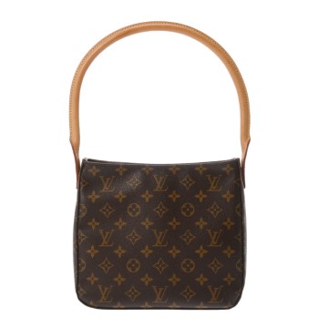 ルイ ヴィトン モノグラム  ルーピング MM ブラウン M51146 モノグラムキャンバス レディース バッグ 【中古】【bag】