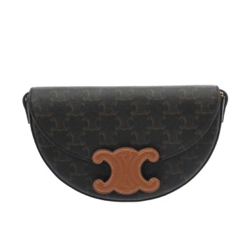セリーヌ ショルダーバッグ タン トリオンフキャンバス/カーフ レディース バッグ 【中古】【bag】