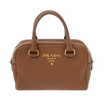 プラダ 2WAY ハンドバッグ ブラウン 1BB108 レザー レディース バッグ 【中古】【bag】