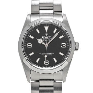 ロレックス エクスプローラー 14270 ブラック メンズ 時計 【中古】【wristwatch】