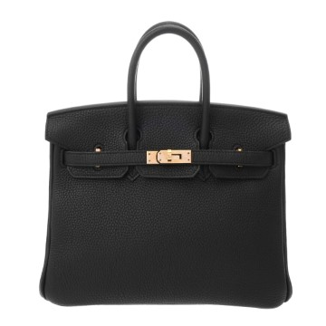 エルメス バーキン 25 ブラック トゴ レディース バッグ 【中古】【bag】