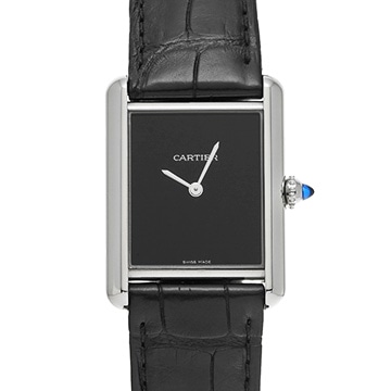 カルティエ タンク マスト ドゥ カルティエ LM WSTA0072 ブラックラッカー メンズ 時計 【中古】【wristwatch】