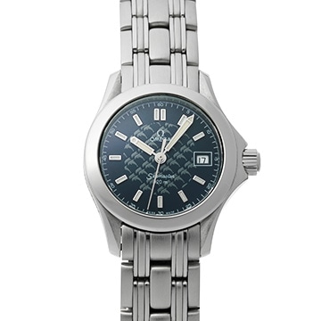 オメガ シーマスター ジャックマイヨール 2002年 1500本限定モデル 2588.80 ブルー レディース 時計 【中古】【wristwatch】