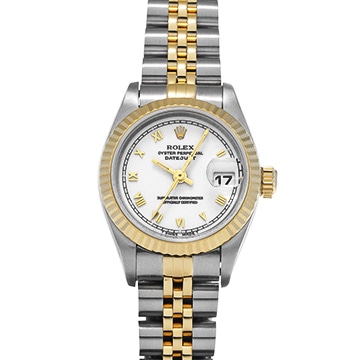 ロレックス デイトジャスト 69173 ホワイト レディース 時計 【中古】【wristwatch】
